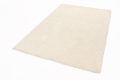 Tappeto Shaggy Desio - Avorio - Morbido e Resistente - Tinta Unita | Ideale per Soggiorno e Camera da Letto - CarpetLiving