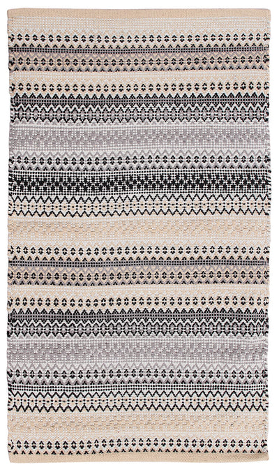 Tappeto in Cotone Grigio Senegal - Lavabile in Lavatrice - Fatto a mano - CarpetLiving
