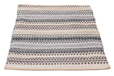 Tappeto in Cotone Grigio Senegal - Lavabile in Lavatrice - Fatto a mano - CarpetLiving