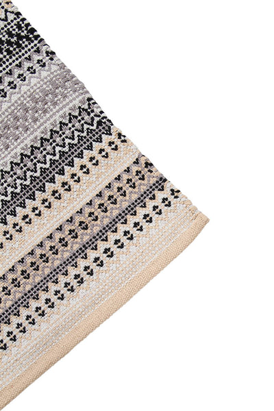 Tappeto in Cotone Grigio Senegal - Lavabile in Lavatrice - Fatto a mano - CarpetLiving