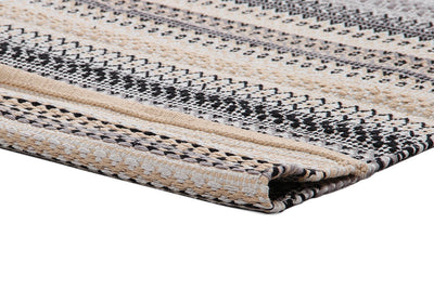 Tappeto in Cotone Grigio Senegal - Lavabile in Lavatrice - Fatto a mano - CarpetLiving