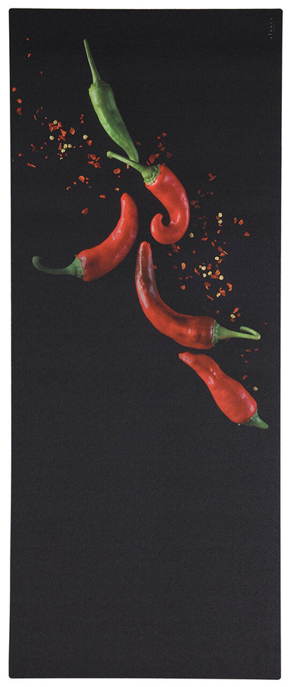 Tappeto Cucina Vinile Vista K05 Peperoncino Rosso