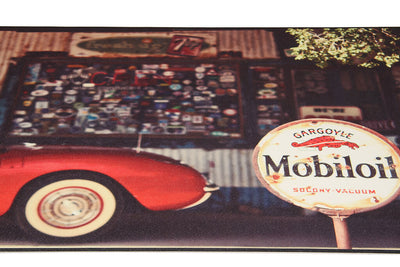 Tappeto Cucina Lavabile in Vinile Vista VN03 Gasoline – Auto Retrò - CarpetLiving