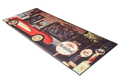 Tappeto Cucina Lavabile in Vinile Vista VN03 Gasoline – Auto Retrò - CarpetLiving