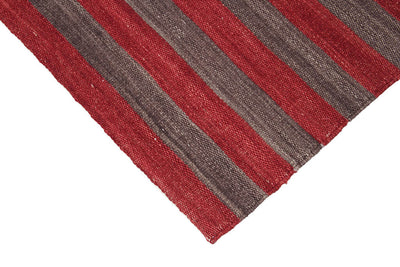 MALI STRIPE RED CHARCOAL - CarpetLiving