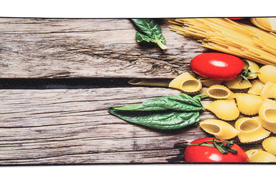 Tappeto Cucina Vista Pasta 01 – Vinile Antimacchia Made in Italy - CarpetLiving