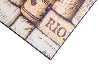 Tappeto Cucina Lavabile in Vinile Vista Wine 06 – Tappi di Sughero - CarpetLiving