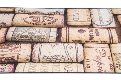 Tappeto Cucina Lavabile in Vinile Vista Wine 06 – Tappi di Sughero - CarpetLiving