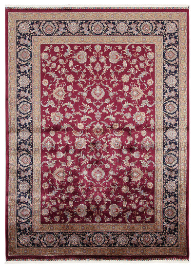 Tappeto Stile Orientale Qoum Shah - Effetto Seta - Disegno Classico - Rosso - CarpetLiving