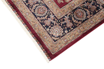 Tappeto Stile Orientale Qoum Shah - Effetto Seta - Disegno Classico - Rosso - CarpetLiving