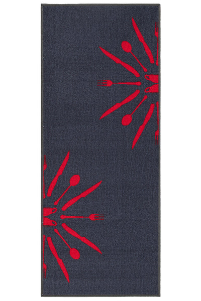 DINNER GREY RED - CarpetLiving