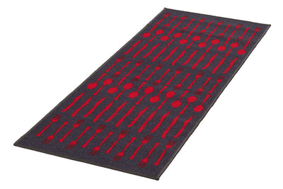 Tappeto Cucina Dinner - Design Posate - Facile da pulire - Antiscivolo - CarpetLiving