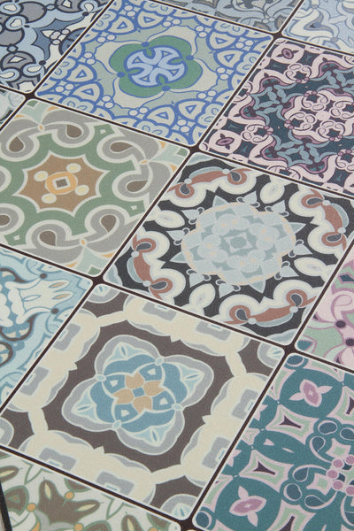 Tappeto per la Cucina in Vinile - Antiscivolo - Made in Italy - VISTA Blu - CarpetLiving