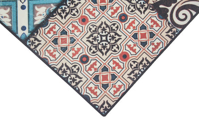 Tappeto Passatoia Vinile Vista Azulej 24 – Effetto Piastrelle – Made in Italy - CarpetLiving