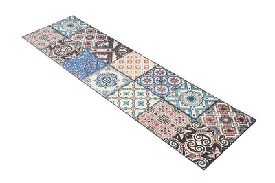 Tappeto Passatoia Vinile Vista Azulej 24 – Effetto Piastrelle – Made in Italy - CarpetLiving