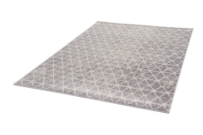 Tappeto Moderno Geometrico CASA - Avorio Grigio | Ideale per Soggiorno e Camera da Letto - CarpetLiving