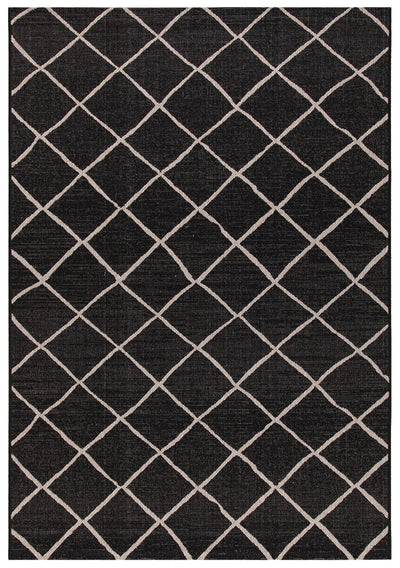 Tappeto da Esterno/Interno Veranda C Black Silver - Geometrico - CarpetLiving