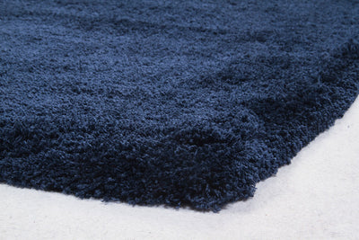 Tappeto Shaggy Desio - Blu - Morbido e Resistente - Tinta Unita | Ideale per Soggiorno e Camera da Letto - CarpetLiving