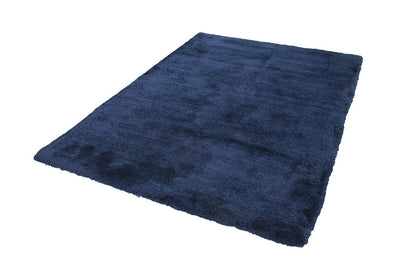 Tappeto Shaggy Desio - Blu - Morbido e Resistente - Tinta Unita | Ideale per Soggiorno e Camera da Letto - CarpetLiving