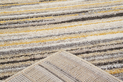 Tappeto righe Soave Stripe Cream/Yellow - elegante e luminoso - CarpetLiving