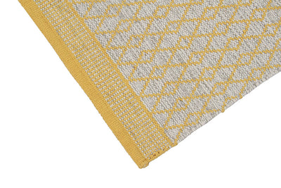 Tappeto in Cotone Giallo - Lavabile in Lavatrice | Ideale per la Cucina e il Bagno - CarpetLiving