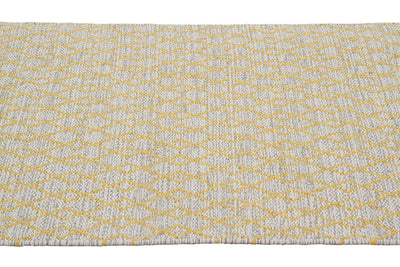 Tappeto in Cotone Giallo - Lavabile in Lavatrice | Ideale per la Cucina e il Bagno - CarpetLiving