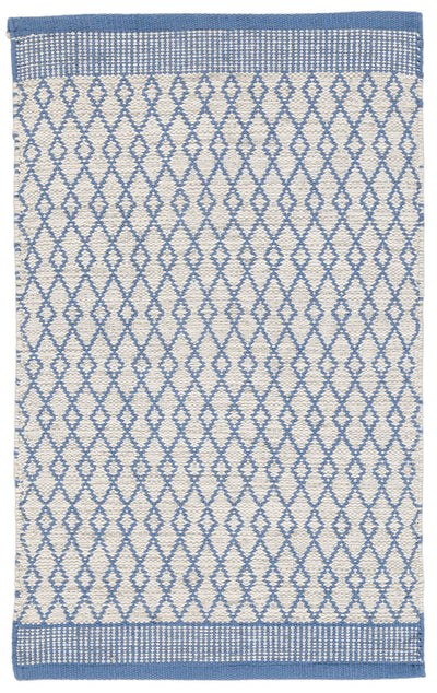 Tappeto in Cotone Blu - Lavabile in Lavatrice | Ideale per la Cucina e il Bagno - CarpetLiving
