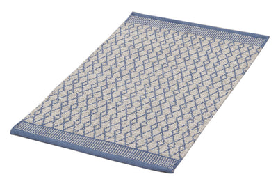 Tappeto in Cotone Blu - Lavabile in Lavatrice | Ideale per la Cucina e il Bagno - CarpetLiving