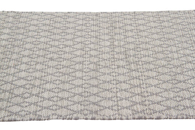 Tappeto in Cotone Grigio chiaro - Lavabile in Lavatrice | Ideale per la Cucina e il Bagno - CarpetLiving