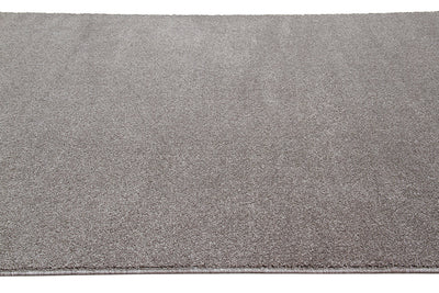 Tappeto tinta unita Soave Plain Grey - velluto chiaro e resistente - CarpetLiving