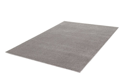 Tappeto tinta unita Soave Plain Grey - velluto chiaro e resistente - CarpetLiving