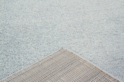 Tappeto tinta unita Soave Plain Blue - velluto azzurro e morbido - CarpetLiving