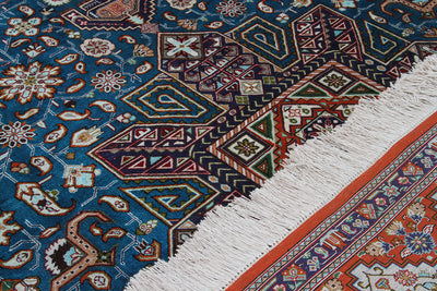 Tappeto Persiano QUM in seta 206x142cm
