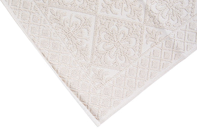 Tappeto per il Bagno in Cotone Bianco Olbia - Tappetino multiuso - CarpetLiving