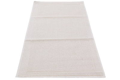 Tappeto per il Bagno in Cotone Bianco Olbia 1 - Tappetino multiuso - CarpetLiving