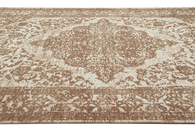 Tappeto Argentella - Beige - Design Vintage Astratto con sfumature colore | elegante per soggiorno e camera da letto - CarpetLiving
