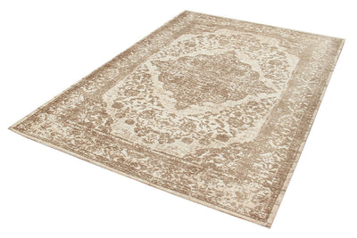 Tappeto Argentella - Beige - Design Vintage Astratto con sfumature colore | elegante per soggiorno e camera da letto - CarpetLiving