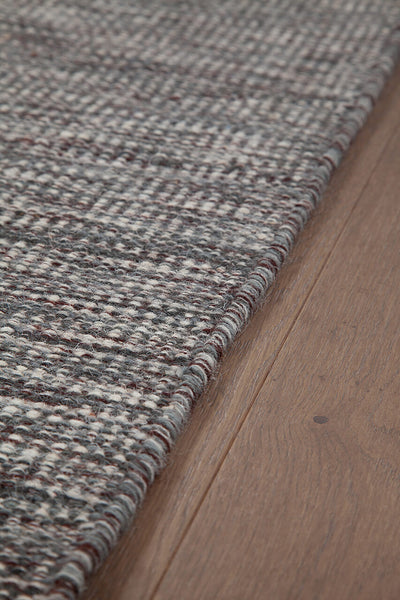 Tappeto Premium in Lana Grigio/Blu - New Trento - Tinta Unita - CarpetLiving