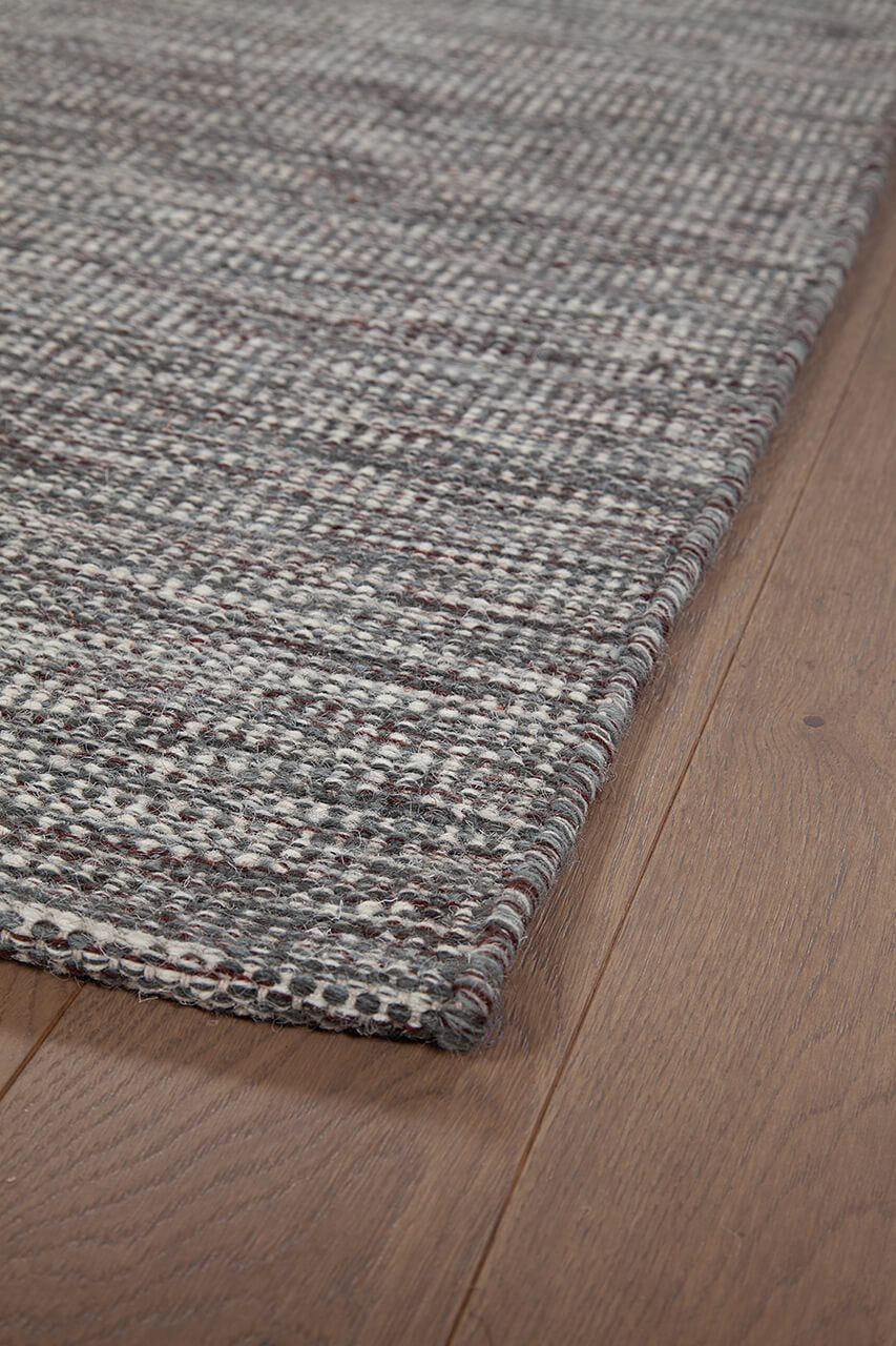 Tappeto New Trento Grey/Blue – Design Nordico in Lana e Cotone
