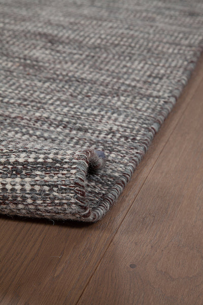 Tappeto Premium in Lana Grigio/Blu - New Trento - Tinta Unita - CarpetLiving