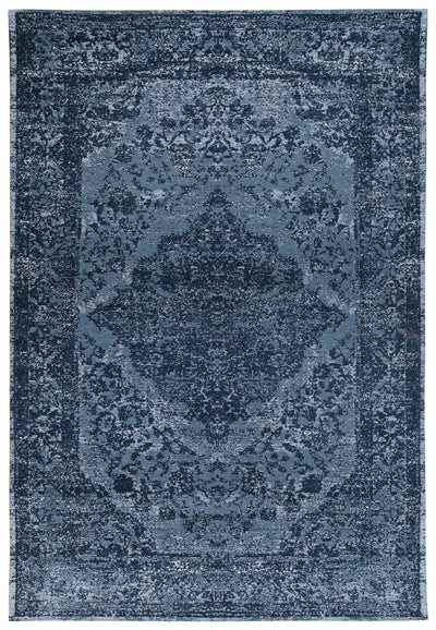 Tappeto Argentella Blu sky - Design Vintage Astratto con sfumature colore | elegante per soggiorno e camera da letto - CarpetLiving