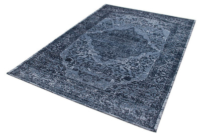 Tappeto Argentella Blu sky - Design Vintage Astratto con sfumature colore | elegante per soggiorno e camera da letto - CarpetLiving