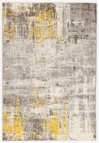 Tappeto moderno Soho 2 Ecru Yellow effetto vintage fluo - CarpetLiving