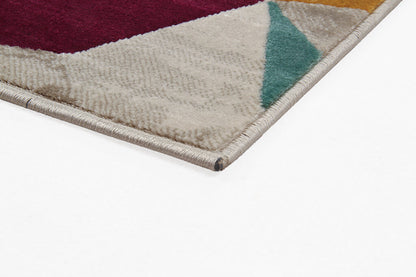 Tappeto Moderno Multicolore Girard - Antiscivolo | Ideale per Soggiorno, Camera da Letto e Sala da Pranzo