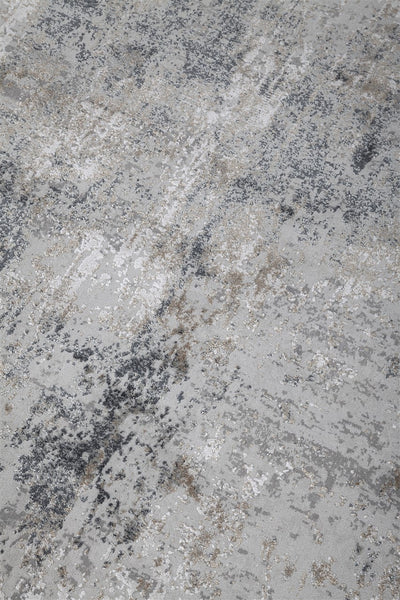 Tappeto Moderno MONFORT A Nero Beige - Design Contemporaneo Astratto - CarpetLiving