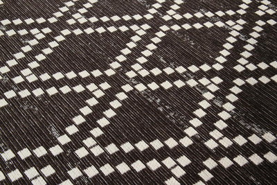 Tappeto Argentella Antracite - Design Vintage Astratto con sfumature colore | elegante per soggiorno e camera da letto - CarpetLiving