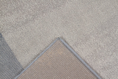 Tappeto Moderno Premium Stile Geometrico Alan 1 Grigio e Blu - CarpetLiving