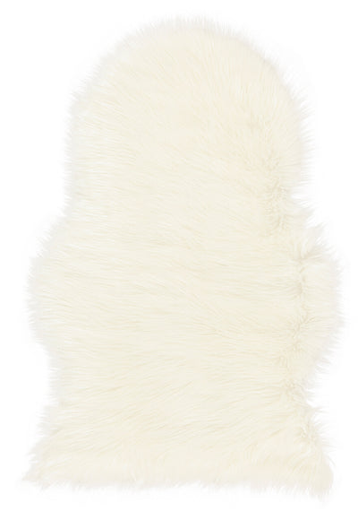 Eco Lambskin Bianco in Finta Pelliccia – Plaid, Tappeto o Coprisedia – Morbido, Elegante - CarpetLiving