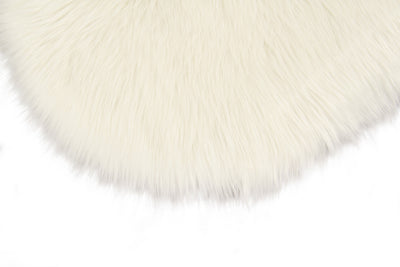 Eco Lambskin Bianco in Finta Pelliccia – Plaid, Tappeto o Coprisedia – Morbido, Elegante - CarpetLiving