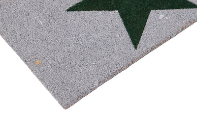 Zerbino Moderno in Fibra di Cocco Naturale 75x40cm - Resistente e Sostenibile - Stella Verde - CarpetLiving